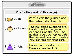 DIY calculates the number of sales based on when you last enter the shop, so this number represents the day after's maximum game sales.